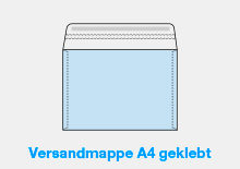 Modell Versandmappe A4 gekl konfigurieren